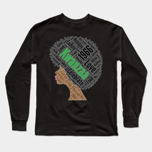 Kwanzaa Natural Hair Afro Long Sleeve T-Shirt